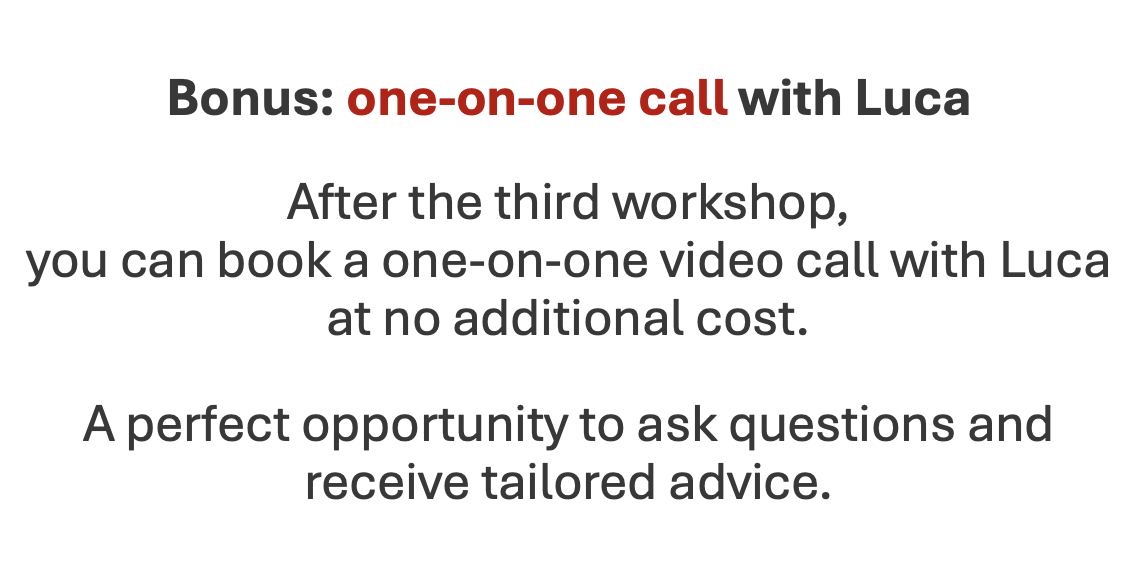 In the fourth workshop