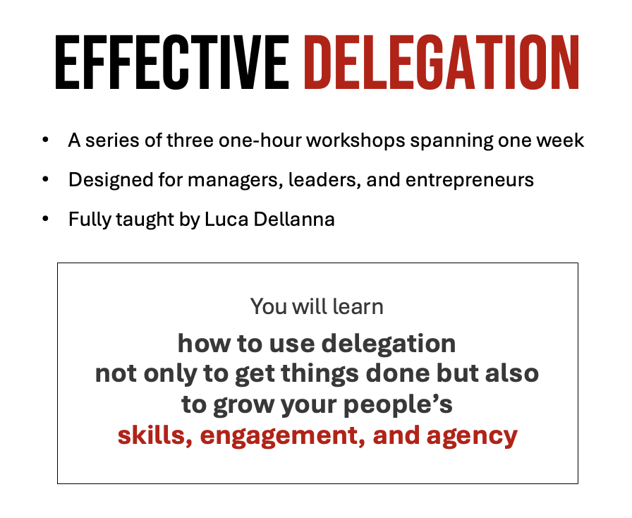 Effective delegation