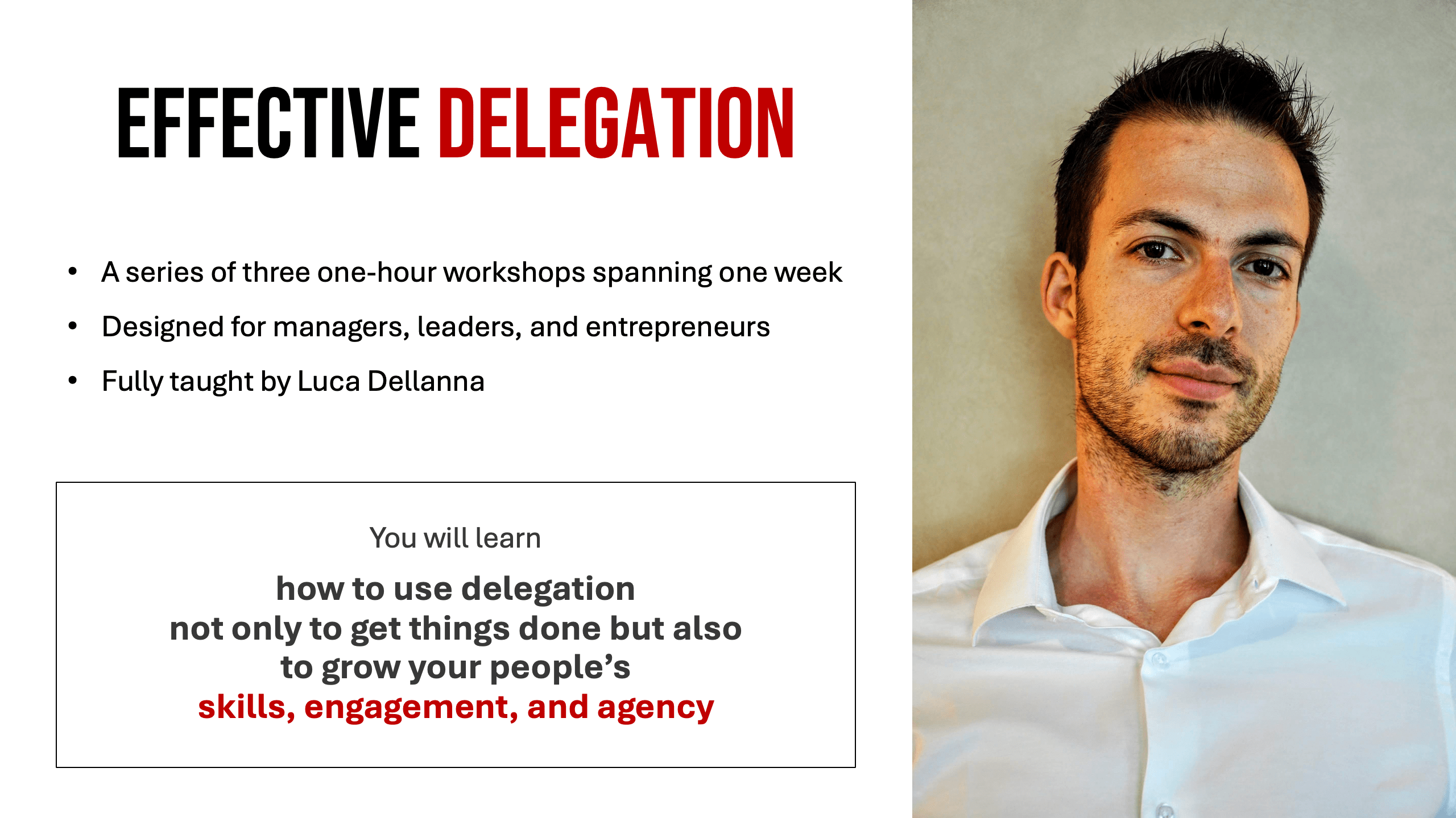 Effective delegation